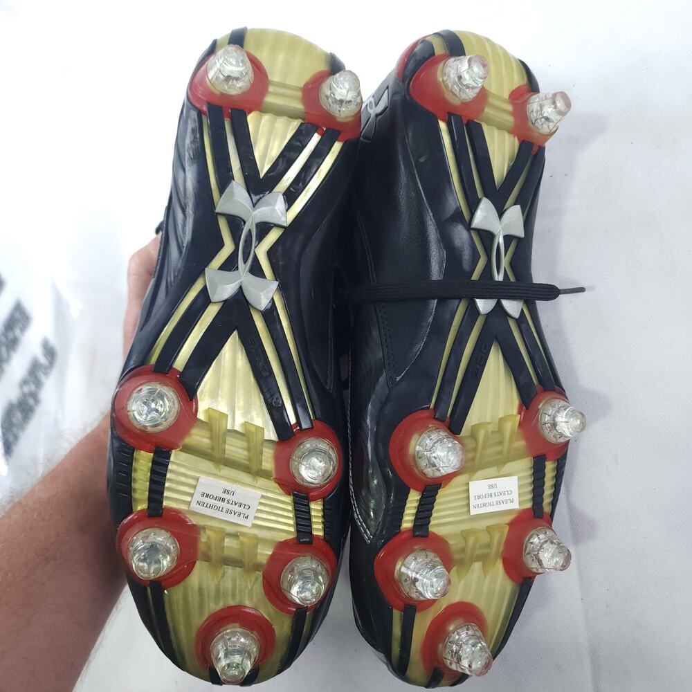 Under Armour Black Football Cleats Shoes Men Left 9.5 Right 10 (1208559) - Picture 2 of 12